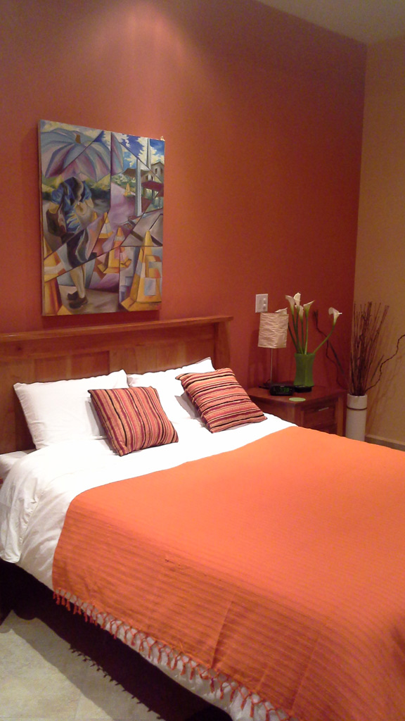 Here is one of the downstairs guest rooms.