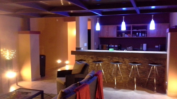 Here is the upstairs bar area, finished. Again, this is my favorite place in the home.